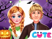 Royal Couple Halloween Party Online Girls Games on NaptechGames.com
