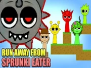 Run Away from Sprunki Eater Online platformer Games on NaptechGames.com