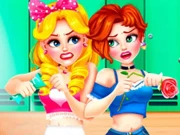 School Girls Battle Beauty Salon Online Girls Games on NaptechGames.com