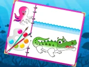 Sea Creatures Coloring Book Online Girls Games on NaptechGames.com