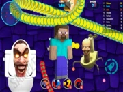 Skibidi Toilet Snake.io in Minecraft Online addictive Games on NaptechGames.com