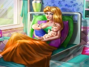 Sleepy Princess Twins Birth Online Dress-up Games on NaptechGames.com