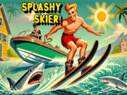 Splashy Skier Online retro Games on NaptechGames.com