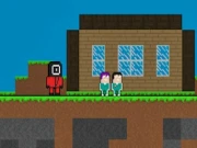 Squid Escape But Blockworld Online two-player Games on NaptechGames.com