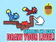 Squirrels and Acorn - Draw your level! Online two-player Games on NaptechGames.com