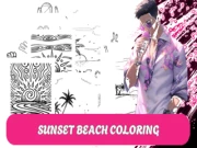 Sunset Beach Coloring Online coloring Games on NaptechGames.com