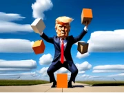 Trump Wobble Walk Challenge Online fun Games on NaptechGames.com