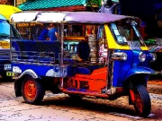 Tuk Tuk Tricycle Puzzle Online Puzzle Games on NaptechGames.com