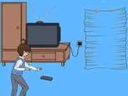Turn on the TV Online Puzzle Games on NaptechGames.com