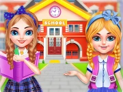 Twins sisters back to school Online Girls Games on NaptechGames.com