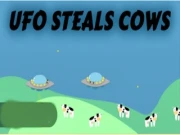 UFO Steals Cows Online hyper-casual Games on NaptechGames.com