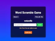 Word Scramble Game Challenge Online word Games on NaptechGames.com