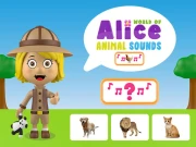World of Alice Animal Sounds Online Puzzle Games on NaptechGames.com