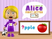 World of Alice First Letter Online Puzzle Games on NaptechGames.com