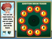Addition Brain Teaser Online Puzzle Games on NaptechGames.com
