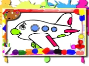 Airplane Coloring Book Online Art Games on NaptechGames.com