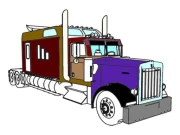 American Trucks Coloring Online Puzzle Games on NaptechGames.com