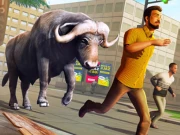 Angry Bull Attack Wild Hunt Simulator Online Girls Games on NaptechGames.com