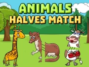 Animals Halves Match Online Puzzle Games on NaptechGames.com
