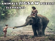 Animals Jigsaw Puzzle - Elephants Online Games on NaptechGames.com