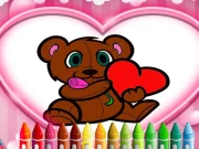 Animals Valentine Coloring Online Art Games on NaptechGames.com