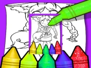 Anime Fox Girl Cute Coloring Pages Online junior Games on NaptechGames.com