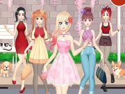Anime Girls Dress Up Game Online Dress-up Games on NaptechGames.com