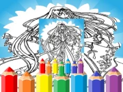 Anime Princess Coloring Pages Online junior Games on NaptechGames.com