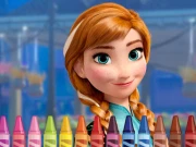 Anna Frozen Coloring Online Puzzle Games on NaptechGames.com