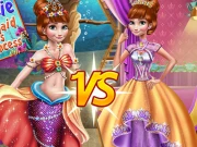 Anna Mermaid Vs Princess Online HTML5 Games on NaptechGames.com