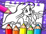 Ariel The Mermaid Coloring Book Online Puzzle Games on NaptechGames.com