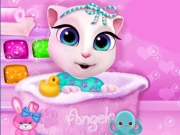 Baby Angela Bathing Time Online Girls Games on NaptechGames.com