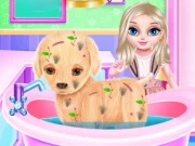 Baby Elsa Puppy Surgery Online Care Games on NaptechGames.com