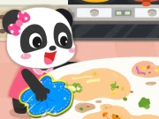 Baby Panda Cleanup Online Girls Games on NaptechGames.com