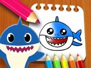 Baby Shark Coloring Book Online Puzzle Games on NaptechGames.com