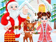 Baby Taylor Christmas Reindeer Fun Online Girls Games on NaptechGames.com