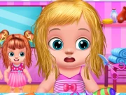 Babysitter Kids Hair Salon Online Girls Games on NaptechGames.com