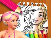 Barbie Doll Coloring Book Online Girls Games on NaptechGames.com