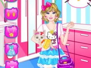 Barbie With Kitty Online Girls Games on NaptechGames.com