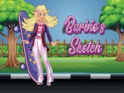 Barbies Sketch Online junior Games on NaptechGames.com