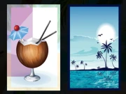 Beach Cocktails Memory Online Puzzle Games on NaptechGames.com