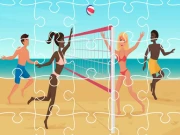 Beach Volley Ball Jigsaw Online Puzzle Games on NaptechGames.com