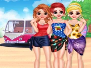 Besties Summer Vacation Online Dress-up Games on NaptechGames.com