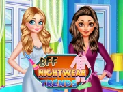 BFF Nightwear Trends Online Girls Games on NaptechGames.com