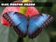 Blue Morpho Butterfly Jigsaw Online Puzzle Games on NaptechGames.com