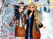 Boho Winter with Princess Online Dress-up Games on NaptechGames.com