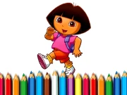BTS Dora Coloring Book Online Puzzle Games on NaptechGames.com