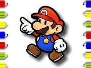 BTS Mario Coloring Online Puzzle Games on NaptechGames.com