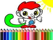 BTS Monkey Coloring Online Art Games on NaptechGames.com