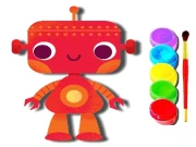 BTS Robot Coloring Book Online Art Games on NaptechGames.com
